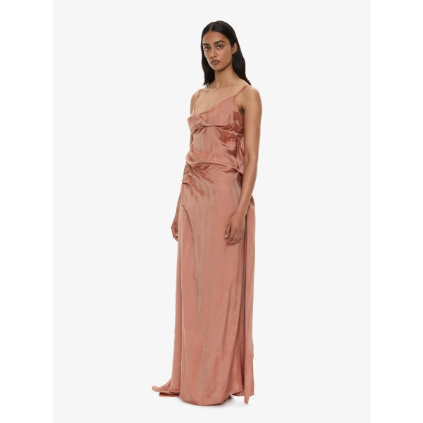 Christopher Esber Kacere Bikini Tuck Dress in Washed Red | Dresses | Coveti