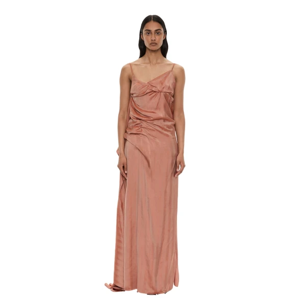 Christopher Esber Kacere Bikini Tuck Dress in Washed Red | Dresses | Coveti