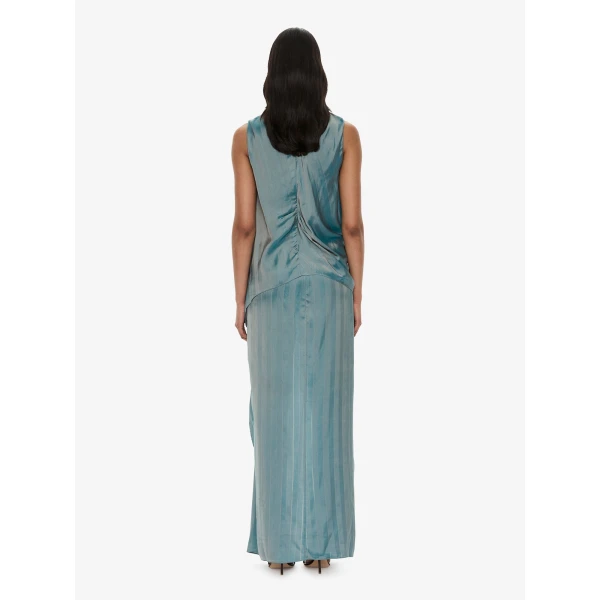 Christopher Esber Kacere Draped Top in Washed Green | Tops | Coveti