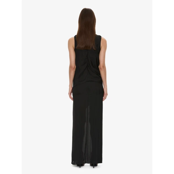 Christopher Esber Kacere Towel Drape Column Skirt in Black | Skirts | Coveti
