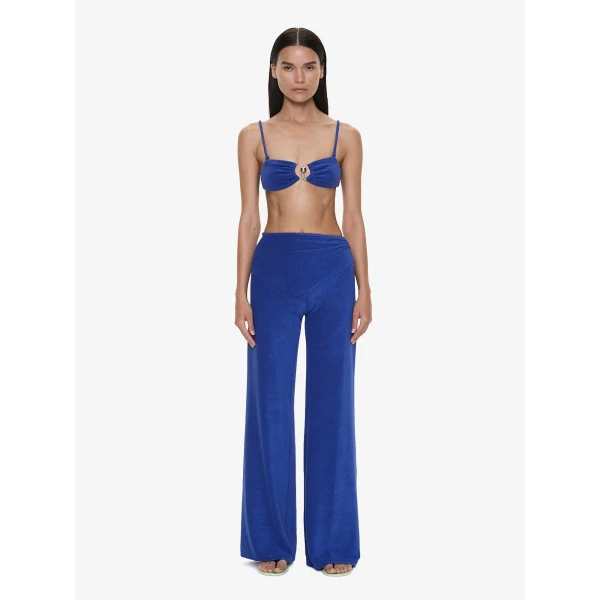 Christopher Esber Looped Back Orbit Pant in Indigo | Pants | Coveti