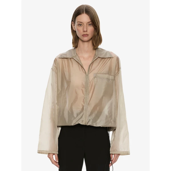 Christopher Esber Lucent Spray Jacket in Bone | Jackets | Coveti