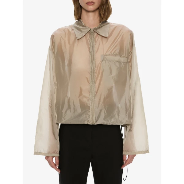 Christopher Esber Lucent Spray Jacket in Bone | Jackets | Coveti