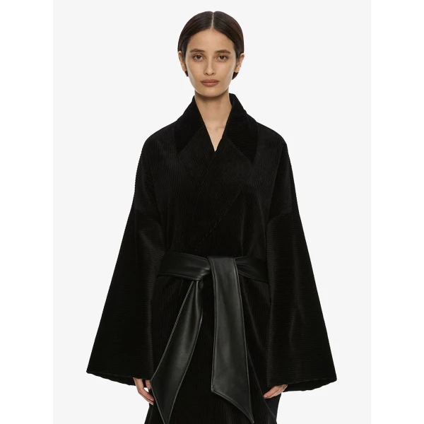 Christopher Esber Manor Coat in Black | Coats | Coveti