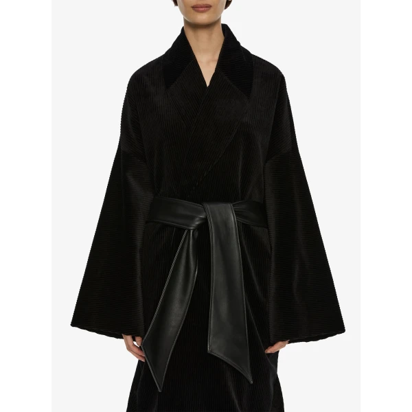 Christopher Esber Manor Coat in Black | Coats | Coveti