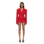 Christopher Esber Marnette Tailored Jacket in Carmine Red | Jackets | Coveti