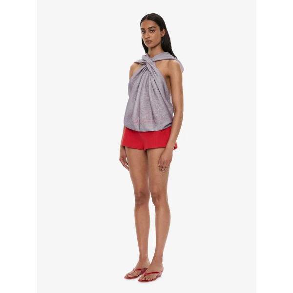 Christopher Esber Marnette Tailored Short in Carmine Red | Shorts | Coveti