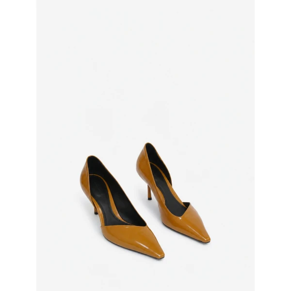 Christopher Esber Max Patent Pump in Cognac | Heels | Coveti