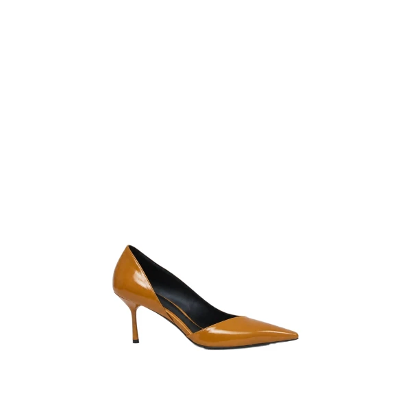 Christopher Esber Max Patent Pump in Cognac | Heels | Coveti