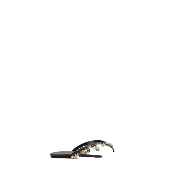 Memento Charm Flip Flop in Black