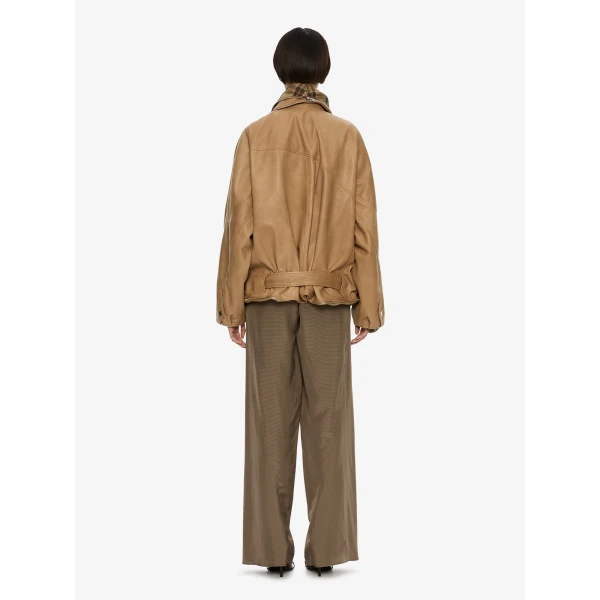 Christopher Esber Mercer Double Jacket in Sand Check | Jackets | Coveti