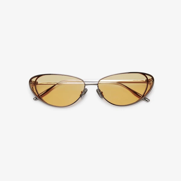 Christopher Esber Milla 96 Sunglasses in Amber | Sunglasses | Coveti