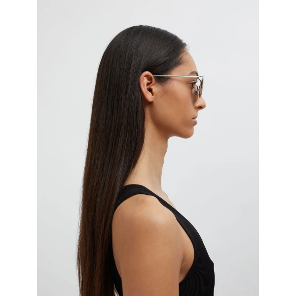 Christopher Esber Milla 96 Sunglasses in Beluga | Sunglasses | Coveti