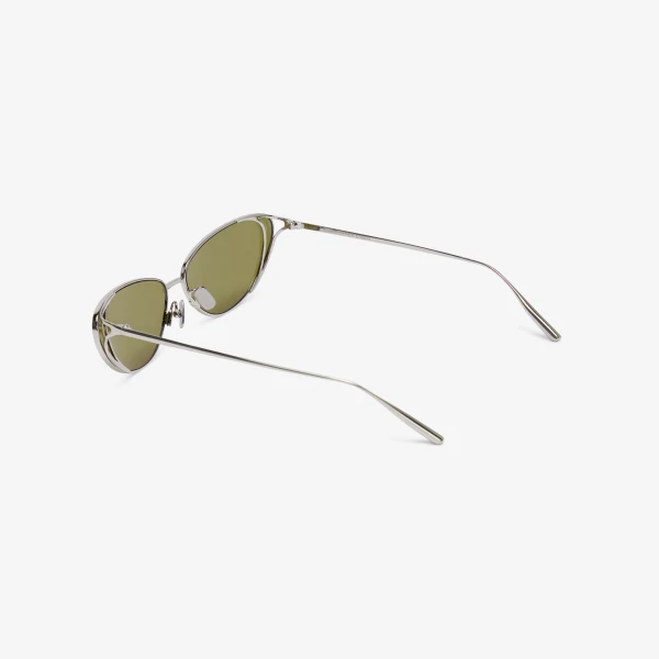 Christopher Esber Milla 96 Sunglasses in Olive | Sunglasses | Coveti