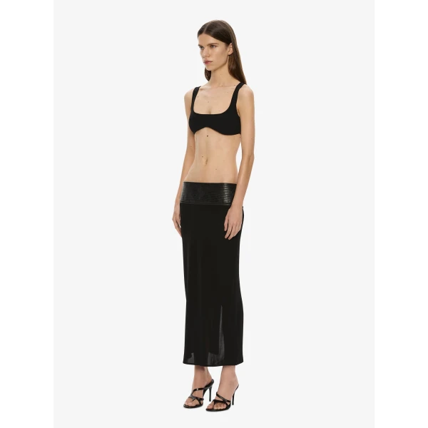 Christopher Esber Mineta Knit Bra in Black | Sweaters | Coveti