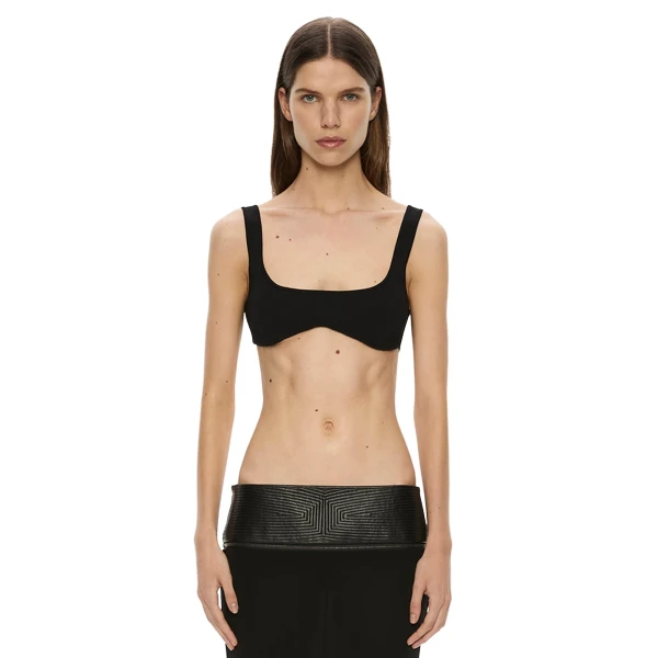 Mineta Knit Bra in Black