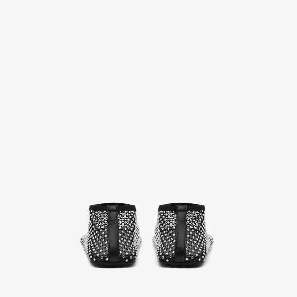 Christopher Esber Minette Flat in Black | Flats | Coveti