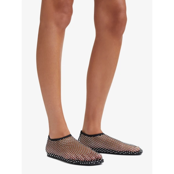Christopher Esber Minette Flat in Black | Flats | Coveti