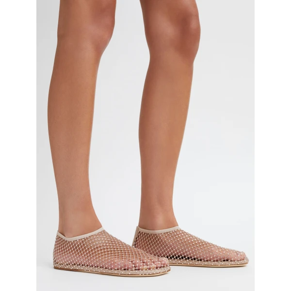 Christopher Esber Minette Flat in Shell | Flats | Coveti