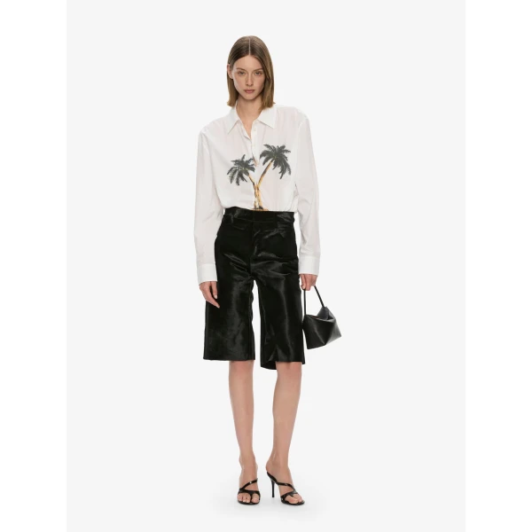 Christopher Esber Mirage Palm Shirt in White Mirage Palm Print | Shirts | Coveti