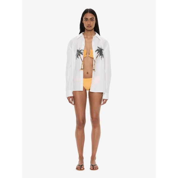 Christopher Esber Mirage Palm Shirt in White Mirage Palm Print | Shirts | Coveti