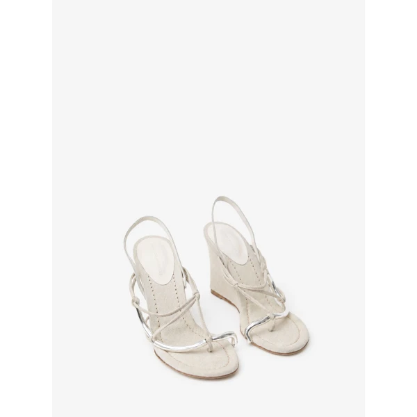 Christopher Esber Molten Wedge in Natural | Heels | Coveti