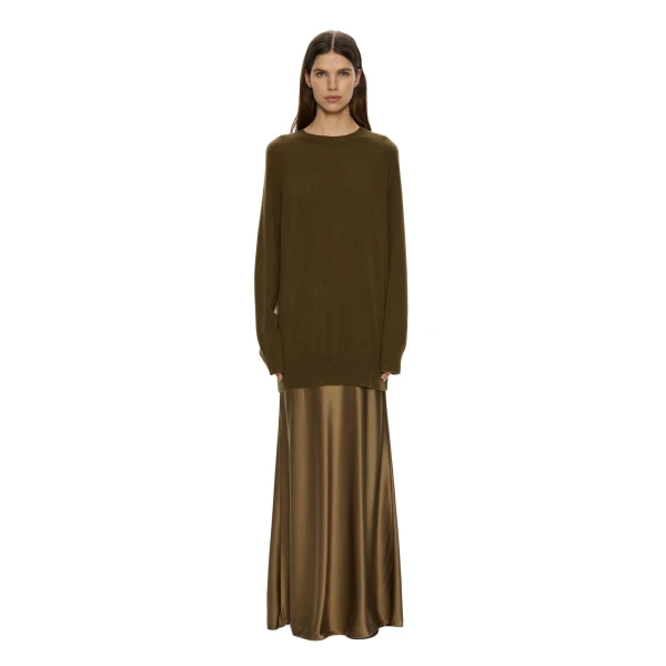 Monument Long Dress in Khaki