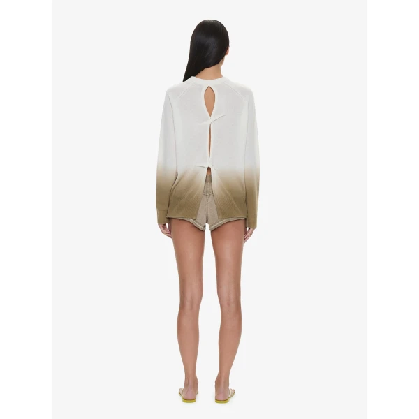 Christopher Esber Ombre Monument Sweater in Chalk Shore | Sweaters | Coveti