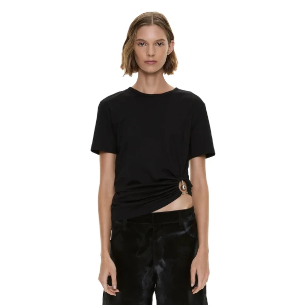 Christopher Esber Orbit Tee in Black | T-shirts | Coveti