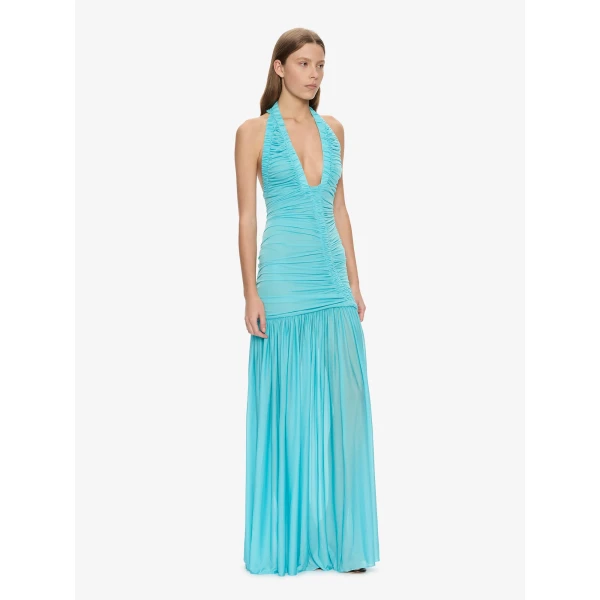 Christopher Esber Orion Gown in Cyan | Evening Gowns | Coveti