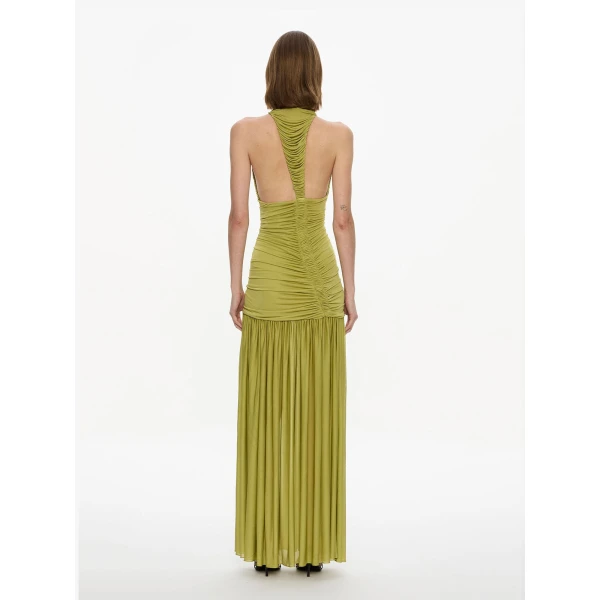 Christopher Esber Orion Gown in Limed Olive | Evening Gowns | Coveti