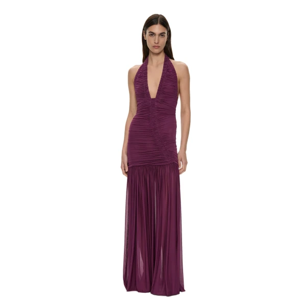 Orion Gown in Plum