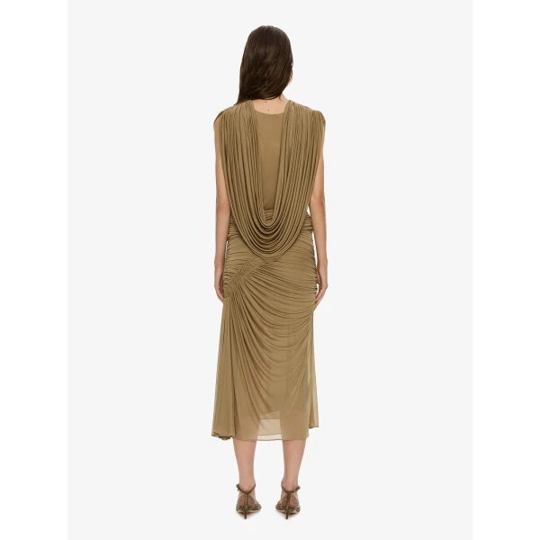 Christopher Esber Orion Midi Skirt in Khaki | Midi Skirts | Coveti