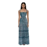 Christopher Esber Orion Separation Gown in Feathered Petrol | Evening Gowns | Coveti