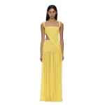Christopher Esber Orion Separation Gown in Targa Yellow | Evening Gowns | Coveti