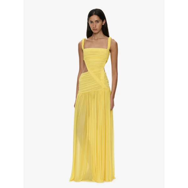 Christopher Esber Orion Separation Gown in Targa Yellow | Evening Gowns | Coveti