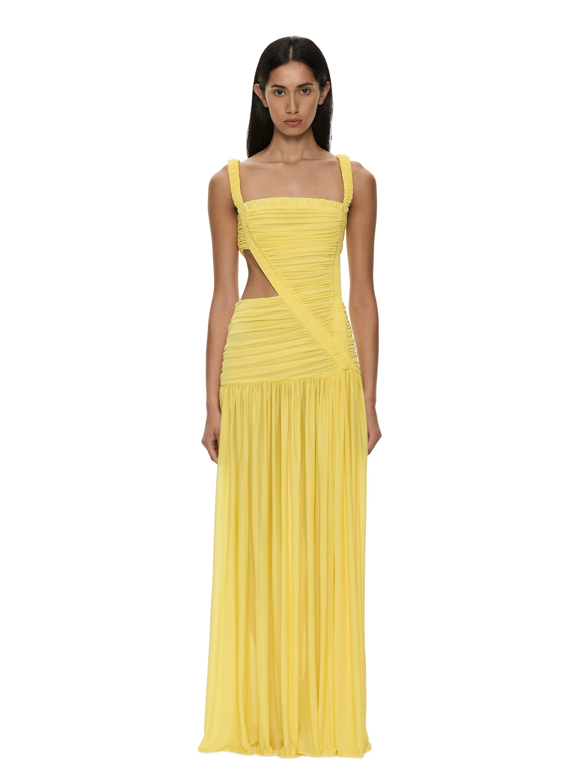 Christopher Esber Orion Separation Gown in Targa Yellow Christopher Esber Orion Separation Gown in Targa Yellow | Evening Gowns | Coveti