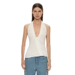 Christopher Esber Orion Top in White | Tops | Coveti