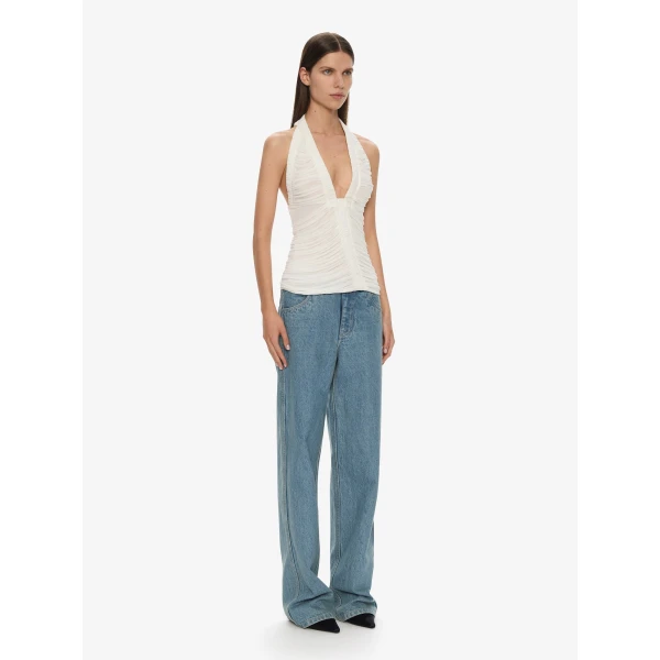 Christopher Esber Orion Top in White | Tops | Coveti