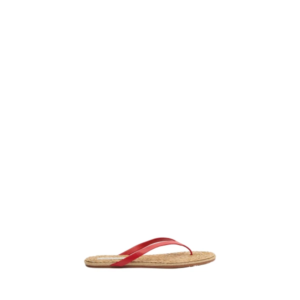 Palma Flip Flop in Carmine Red Natural