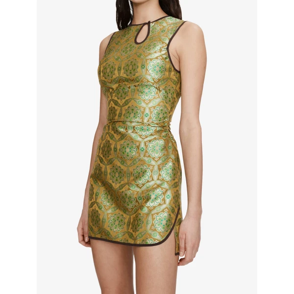 Christopher Esber Palmira Loophole Mini Tank Dress in Palmira Print | Mini Dresses | Coveti