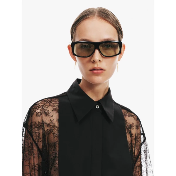 Christopher Esber Paolo 96 Sunglasses in Spearmint | Sunglasses | Coveti