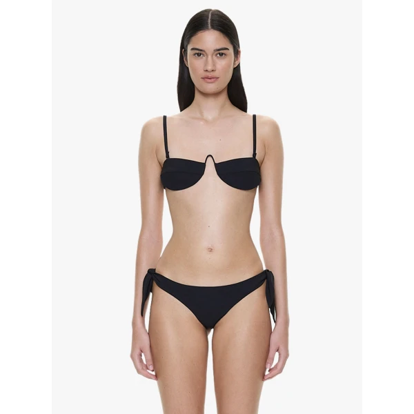 Christopher Esber Porto Bandeau in Black | Bikini | Coveti