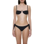 Christopher Esber Porto Side Tie Brief in Black | Bikini | Coveti
