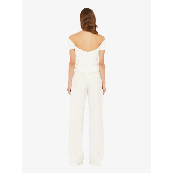 Christopher Esber Redux Heavy Twill Trouser in White | Dresses | Coveti