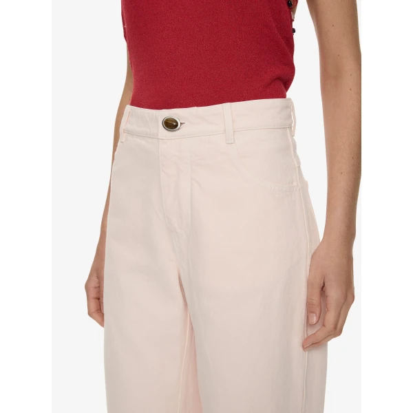 Christopher Esber Relaxed Denim Quartz Jean in Airbag Pink | Denim | Coveti