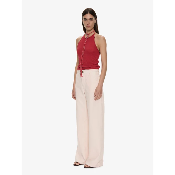 Christopher Esber Relaxed Denim Quartz Jean in Airbag Pink | Denim | Coveti