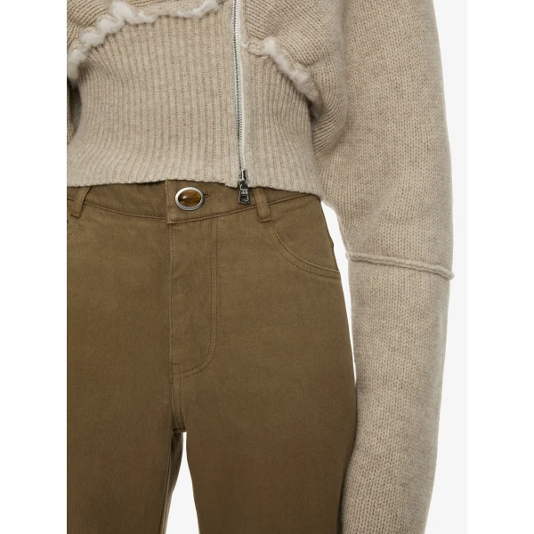 Christopher Esber Relaxed Denim Quartz Jean in Khaki | Denim | Coveti
