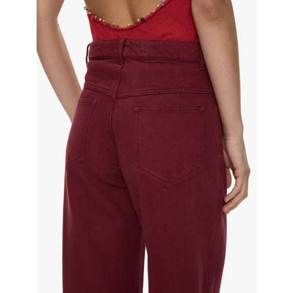Christopher Esber Relaxed Denim Quartz Jean in Wine | Denim | Coveti