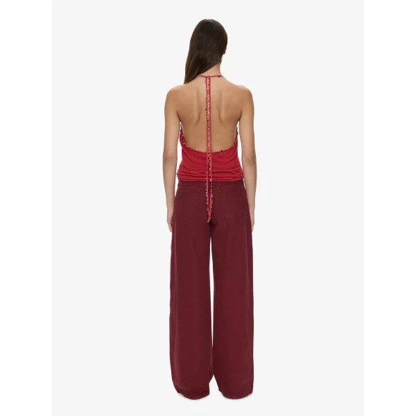 Christopher Esber Relaxed Denim Quartz Jean in Wine | Denim | Coveti